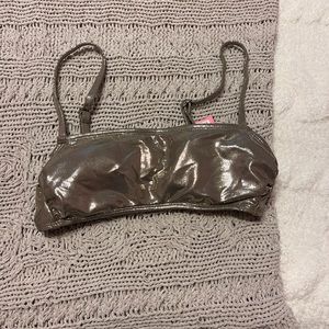 NWT Xhilaration (target brand) Metallic Swimsuit Top (size 4/6)